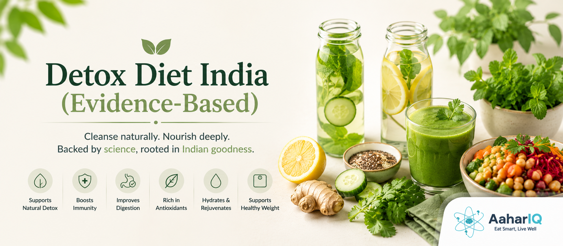 Detox Diet India 2026 | Juice Cleanse Science | Liver Detox Myth | AaharIQ — AaharIQ Food Safety