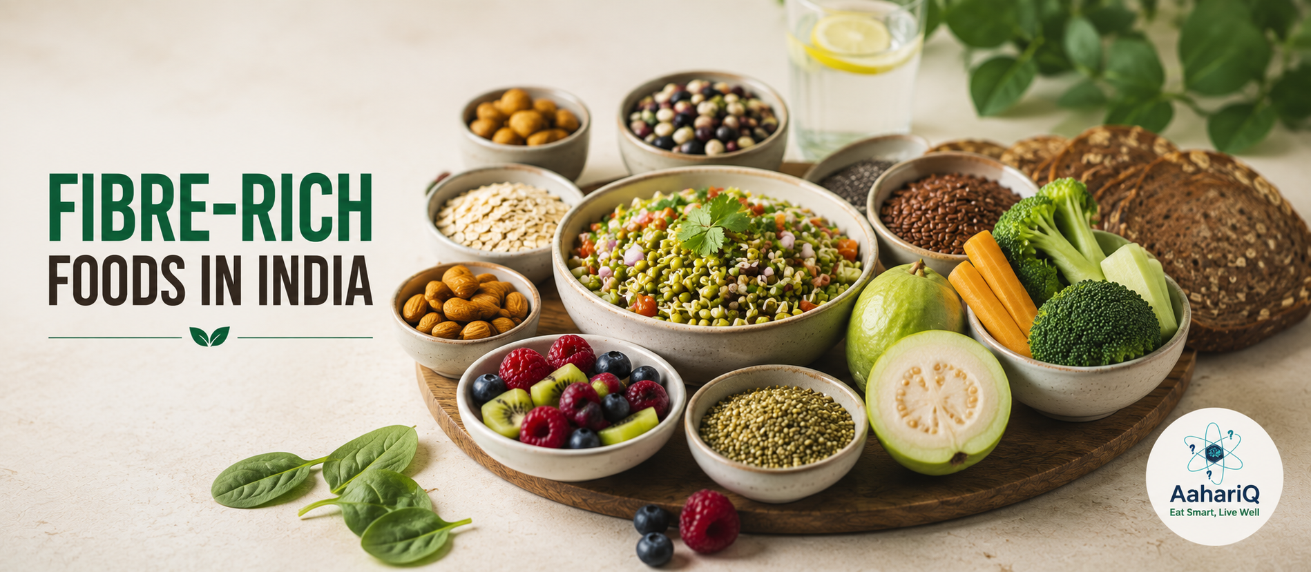 Fibre Rich Foods India 2026 | Dietary Fibre Guide | Gut Health | AaharIQ — AaharIQ Food Safety